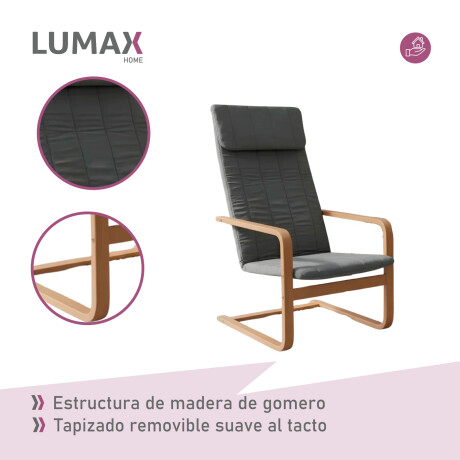 Sillón Silla Lumax Flex Diseño Comodidad y Estilo Gris