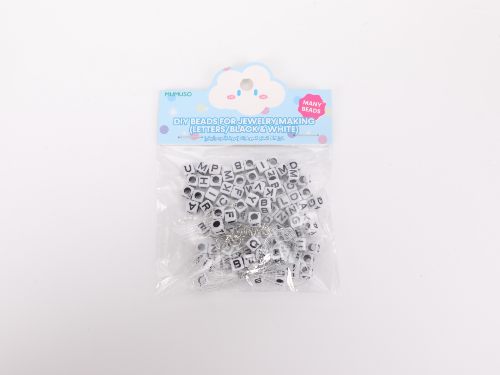 KIT PARA LA FABRICACIÓN DE JOYAS (LETRAS/BLANCO Y NEGRO) 