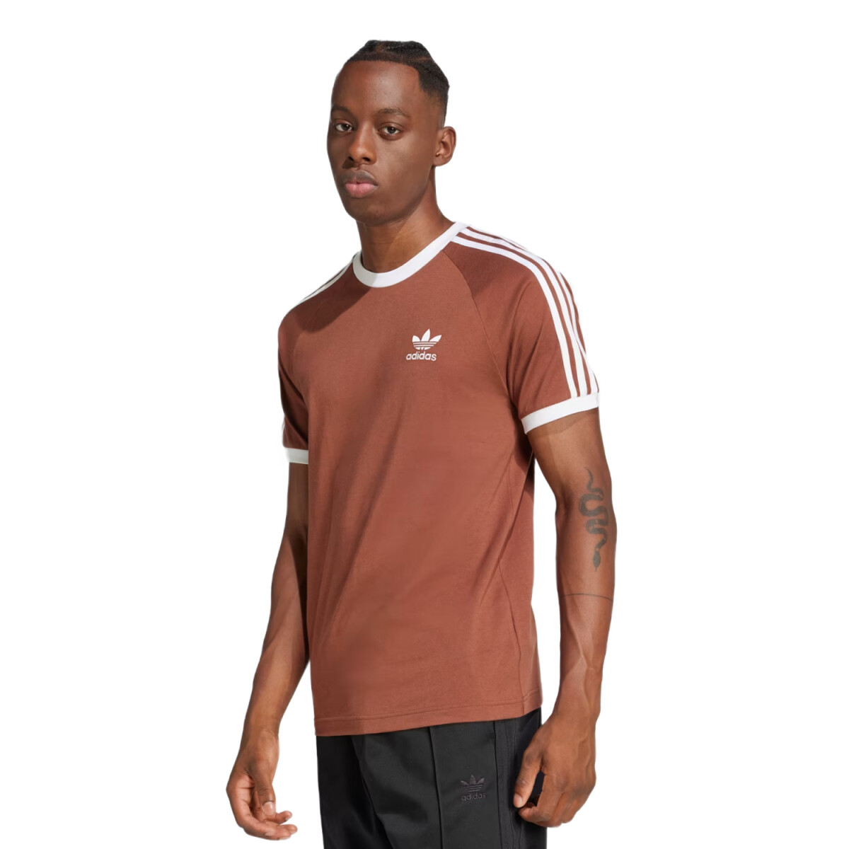 Remera Adidas 3-Stripes - Marrón 