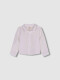 Camisa Cuello Bebe Blanco Roto