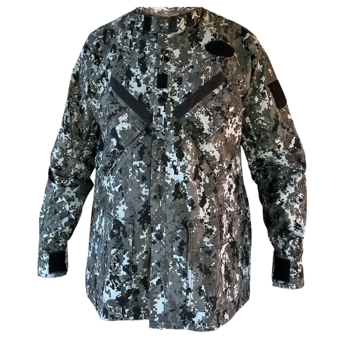 Chaqueta hidrorepelente con forro térmico removible - Pixelado Gris 