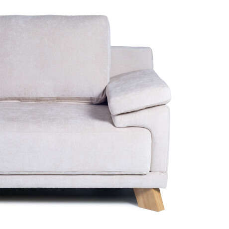 Rinconera Adalia - Tela Microfibra - Chaise izquierdo 12072 (Beige)
