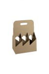 Porta botella p/ 6 botellas 22,5x15x32 cm. - KRAFT MARRON Porta botella p/ 6 botellas 22,5x15x32 cm. - KRAFT MARRON