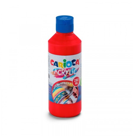 Pintura Acrilica Carioca 250 ml Rojo