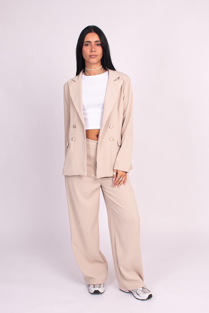Blazer 4 botones Beige