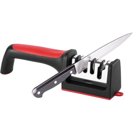 Afilador de cuchillo ergonómico de 3 etapas Afilador de cuchillo ergonómico de 3 etapas