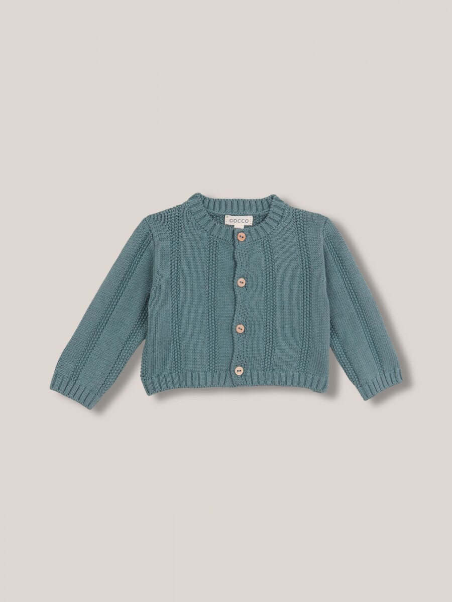 Chaqueta De Punto Blanco