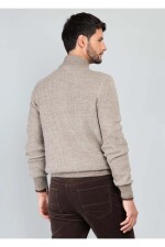 Sweater Medio Cierre BEIGE