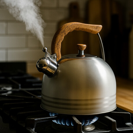 Caldera con Silbato de Acero Inoxidable 4 Litros Caldera con Silbato de Acero Inoxidable 4 Litros