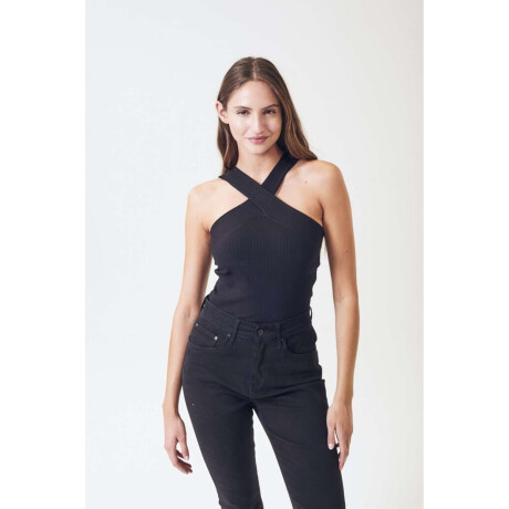 Top Cruzado Negro