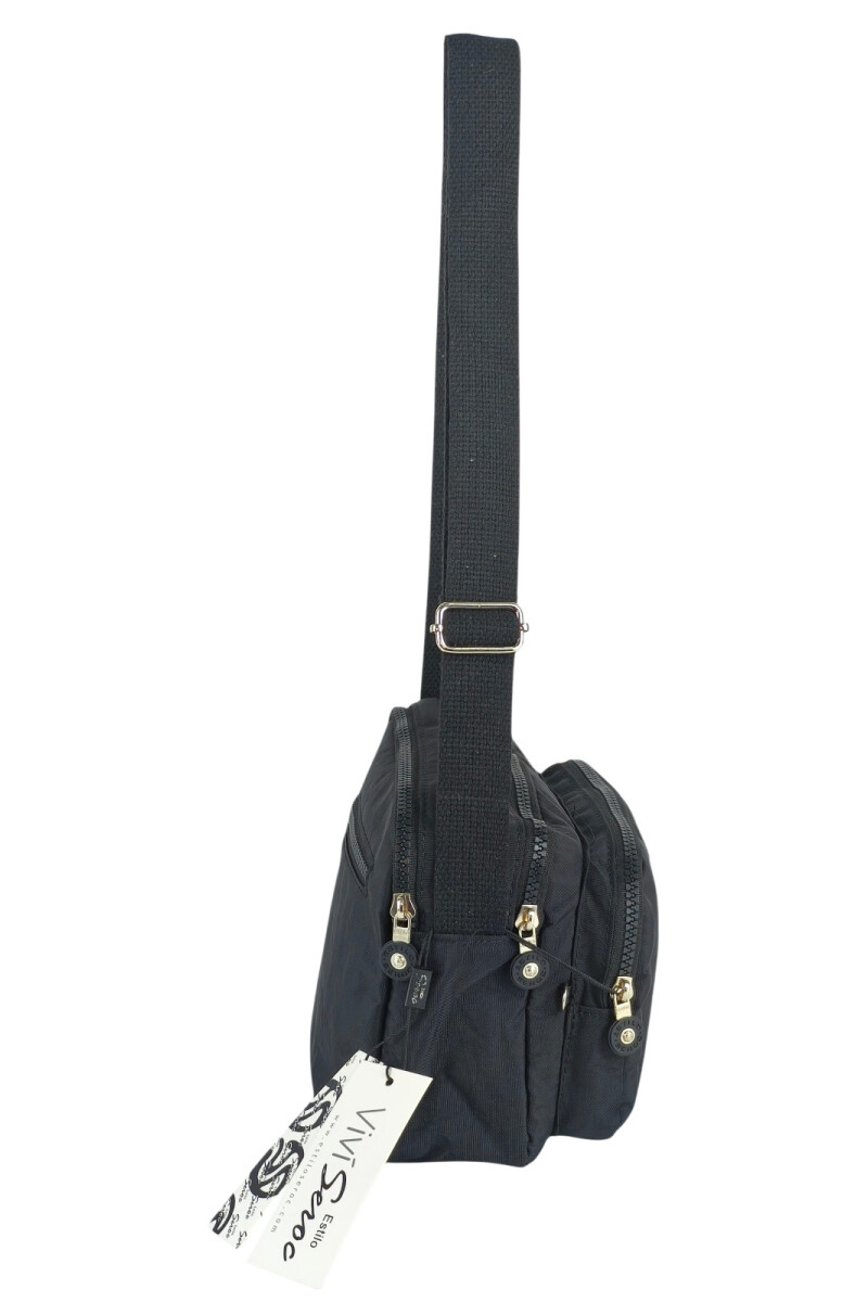 Morral con bolsillos Negro