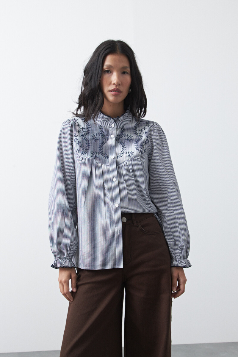 CAMISA FIRA Negro/Blanco