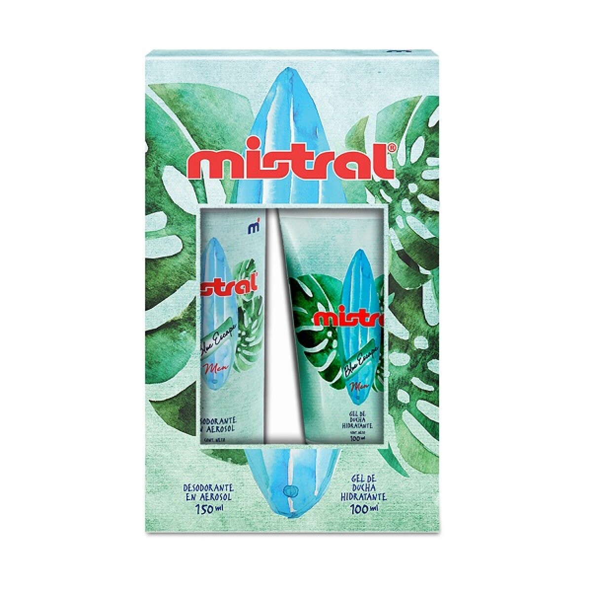 Desodorante Mistral Blue Escape 150ml+gel Ducha 100ml 