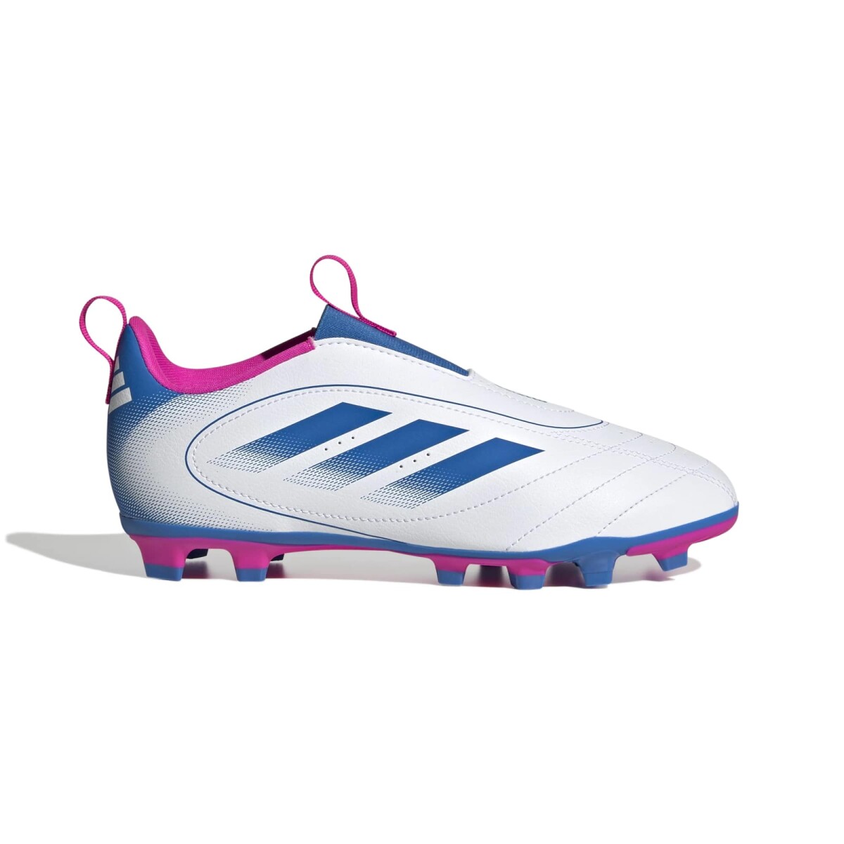 Futbol Cancha JR(FG) - Adidas - ADIDAS CALZADO GOLETTO IX FG/MG J LL de Niños - JQ0185 - Blanco-azul 