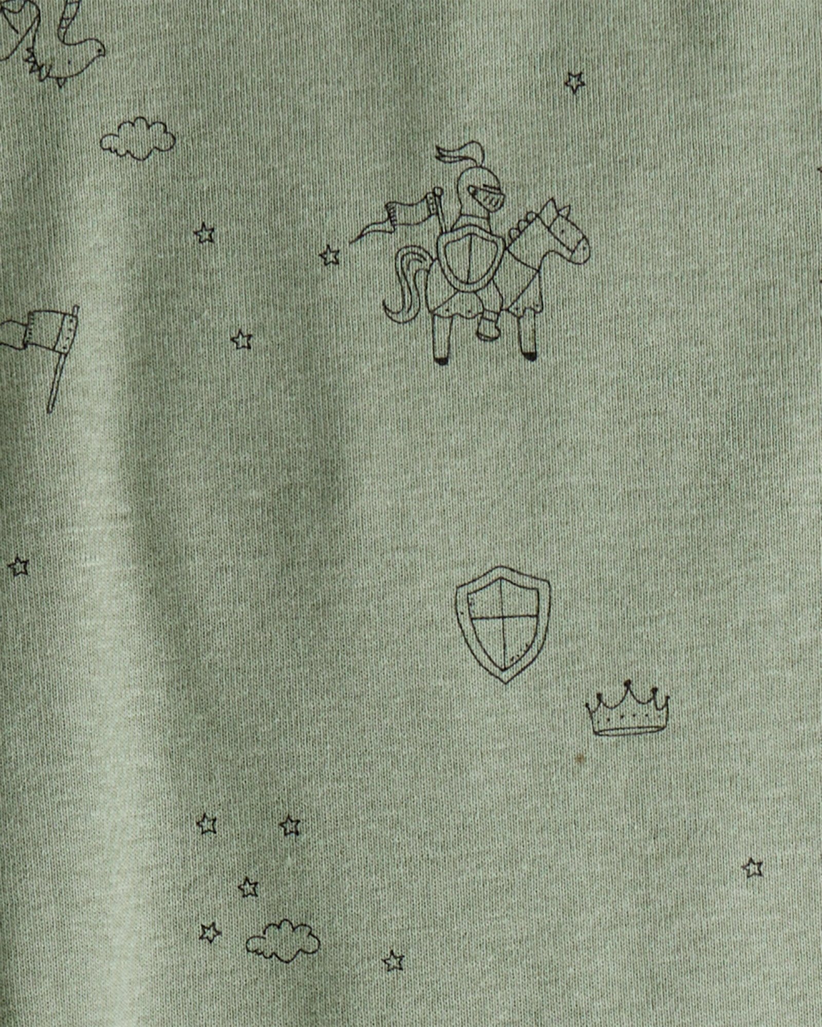 Pack cuatro bodies de algodón, diseño dragones Sin color