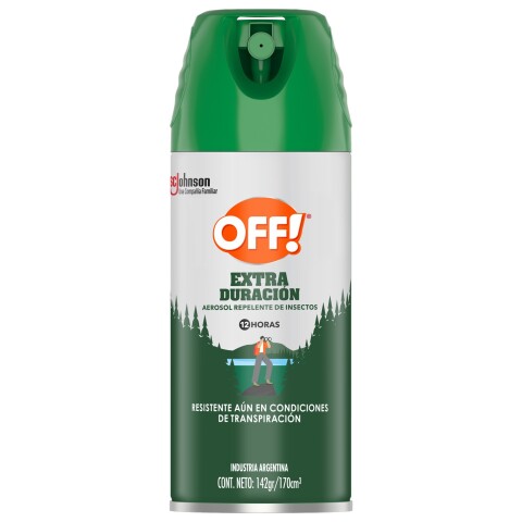 Repelente de insectos Off Aerosol extra duración 170 ml