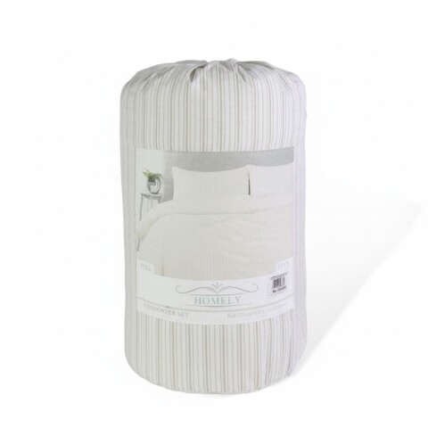 JGO EDREDON ESTAMP BEIGE FULL 250X240CM 3PZAS Unica