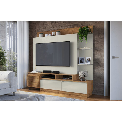 MODULAR PARA TV SINFONIA - CARVALHO/CREMA HO-5120 MODULAR PARA TV SINFONIA - CARVALHO/CREMA HO-5120