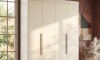 Ropero 4 puertas 4 cajones - Doble Blanco