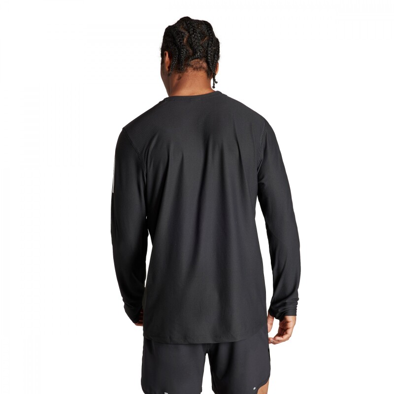 Remera Own The Run Longsleeve de Hombre Negro