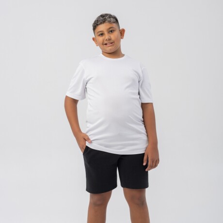 Short Menpi Alta Calidad Moda Niño Deportivo Negro S/C