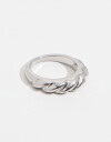 Anillos Medianos y Grandes Metal Anillo Mediano Metal Orgánico - Plateado Rodio