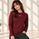 Remera Manga Larga protección Uv Unixex Fila Performa BORDO
