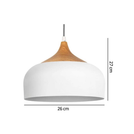 ACDN273 Lámpara Colgante Nórdica Blanca ø 26 cm