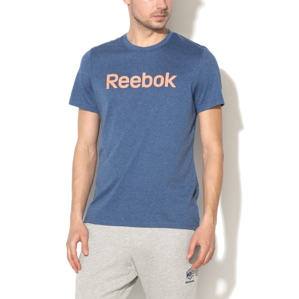 Remera Reebok Para Hombre El Logo T Deportiva y Casual - Azul 
