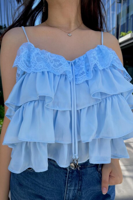 Blusa Aitana Celeste