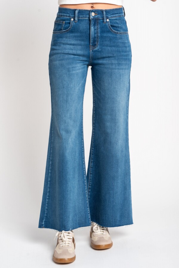 Jean Flared Wide Leg Denim