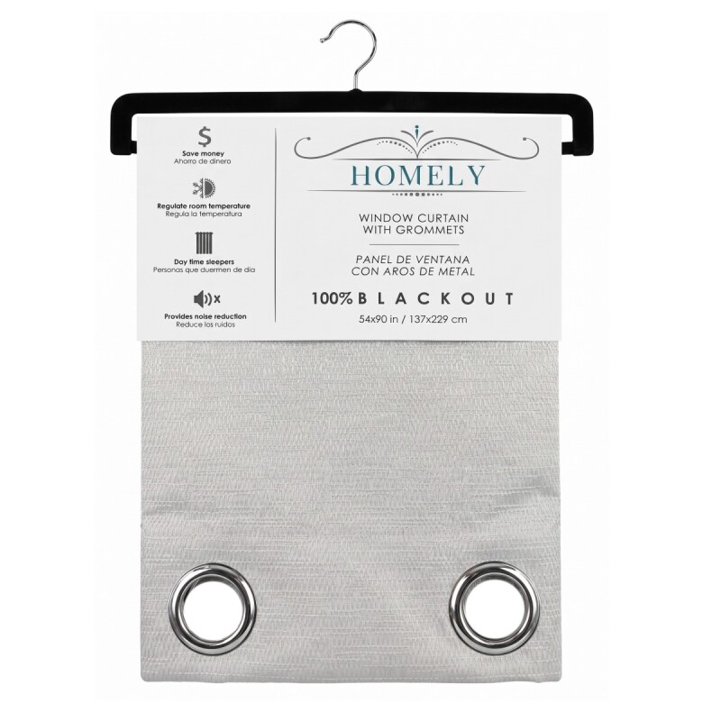 CORTINA FLORENCE ANTISOLAR GRIS 137X229CM Unica
