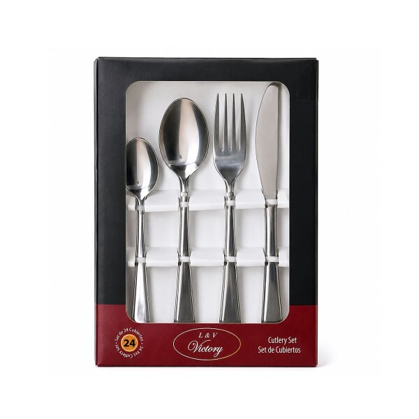 Set Hotel extra 24 pzas. acero Set Hotel extra 24 pzas. acero
