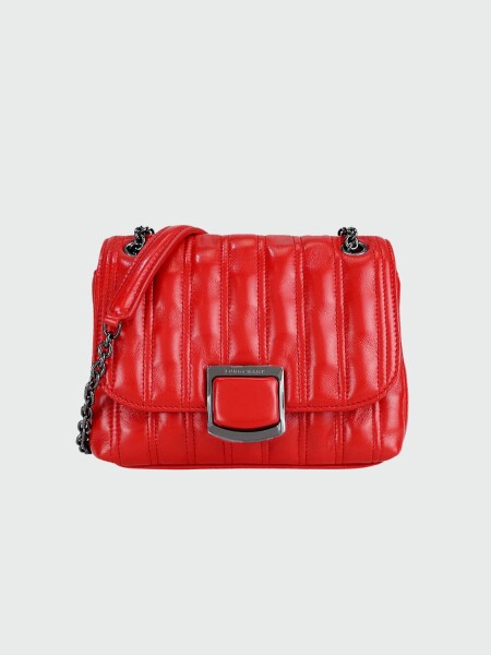 Longchamp -Cartera de cuero con solapa, Brioche Púrpura