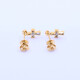 Caravanas oro 18k y brillantes Caravanas oro 18k y brillantes