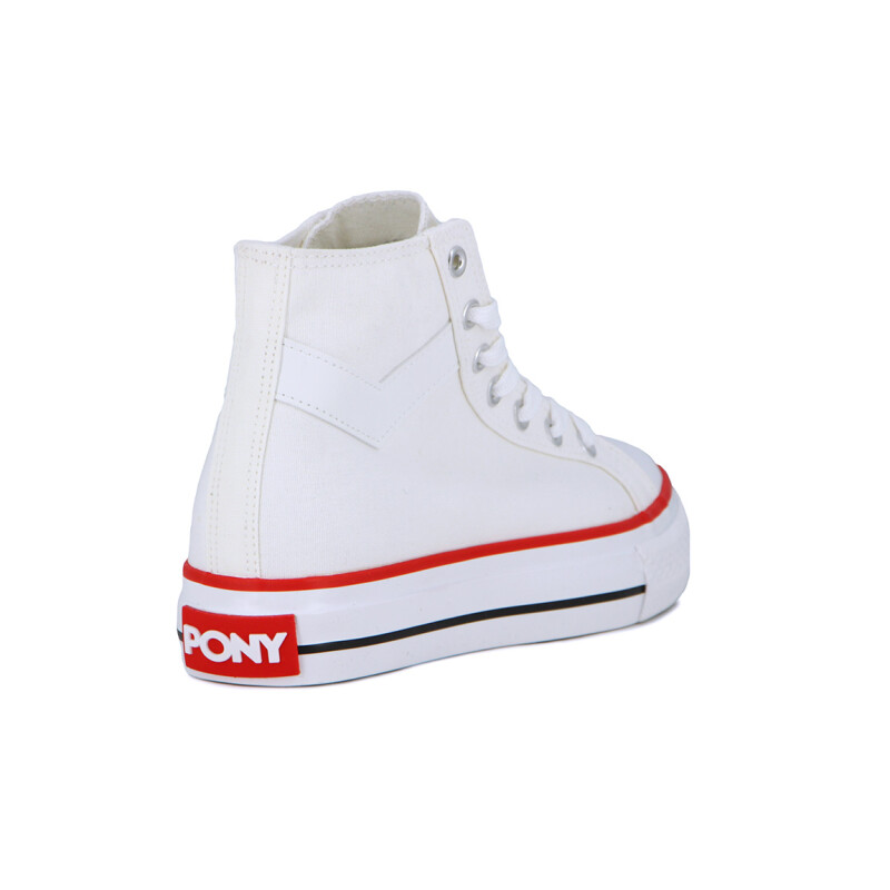 Pony Bota C/plataforma Fifth Ave Women - White Blanco