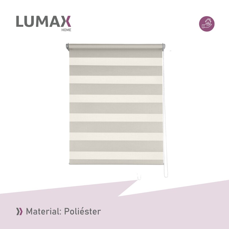 Cortina Roller Zebra Simple Lumax 1.4 X 1.6m Gran Calidad Beige