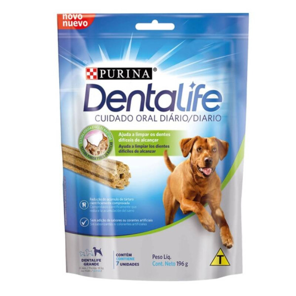 SNACK DENTAL PURINA DENTALIFE RAZAS GRANDES 196G SNACK DENTAL PURINA DENTALIFE RAZAS GRANDES 196G
