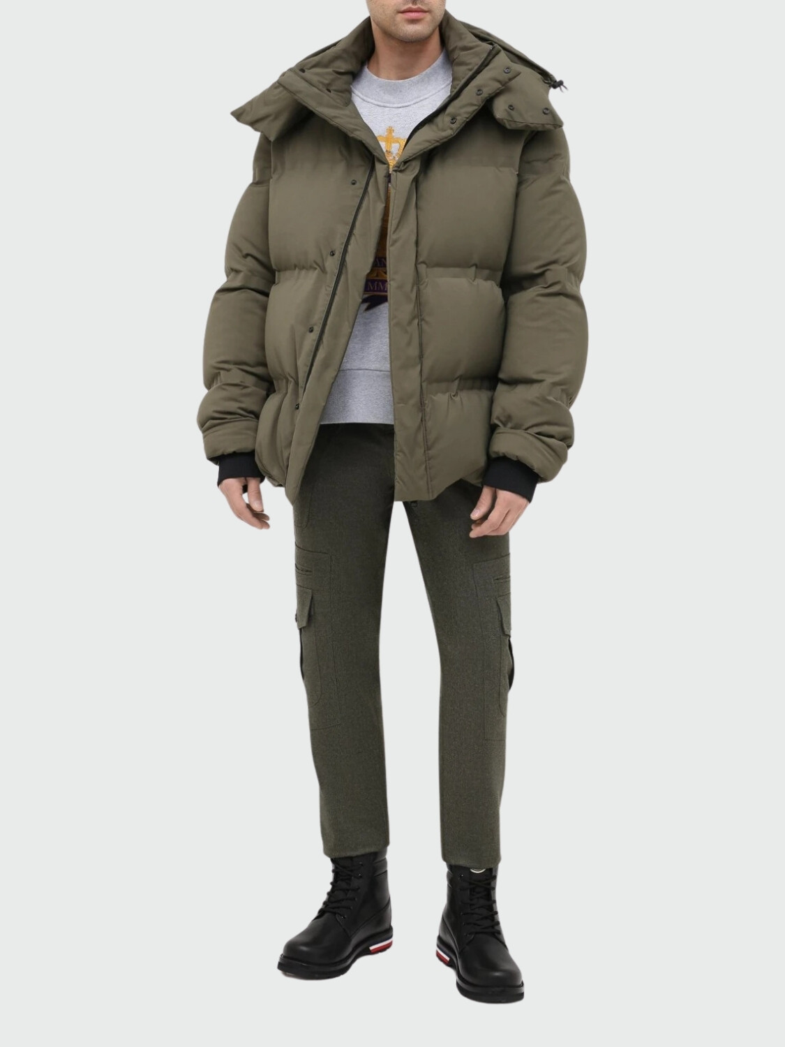 Moncler -Botas de cuero acordonadas, Vancouver Negro
