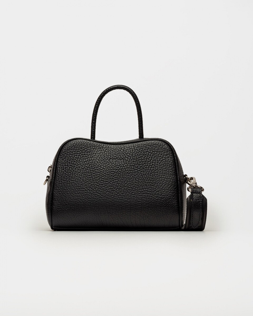 Cartera de mano The Club en cuero graneado - Negro 