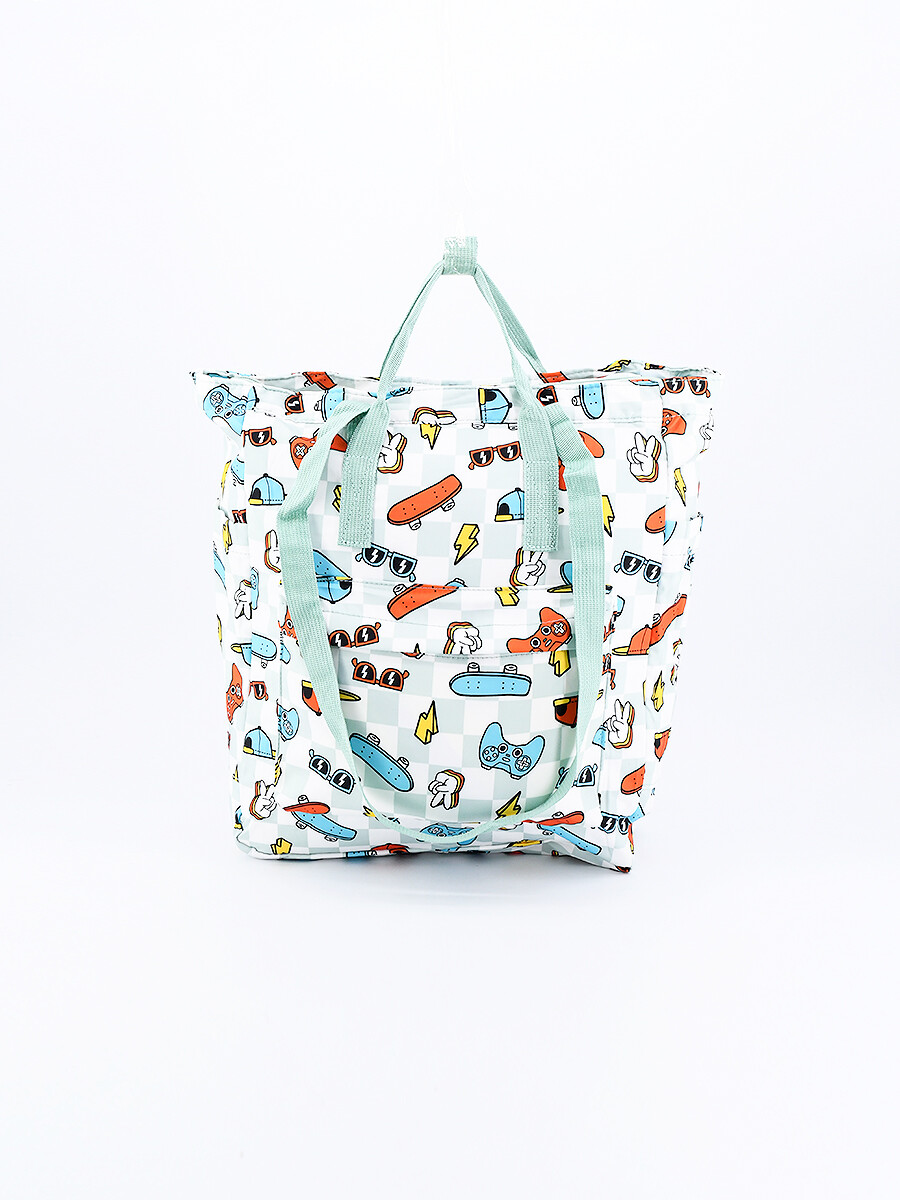 MOCHILA DINO - VERDE 