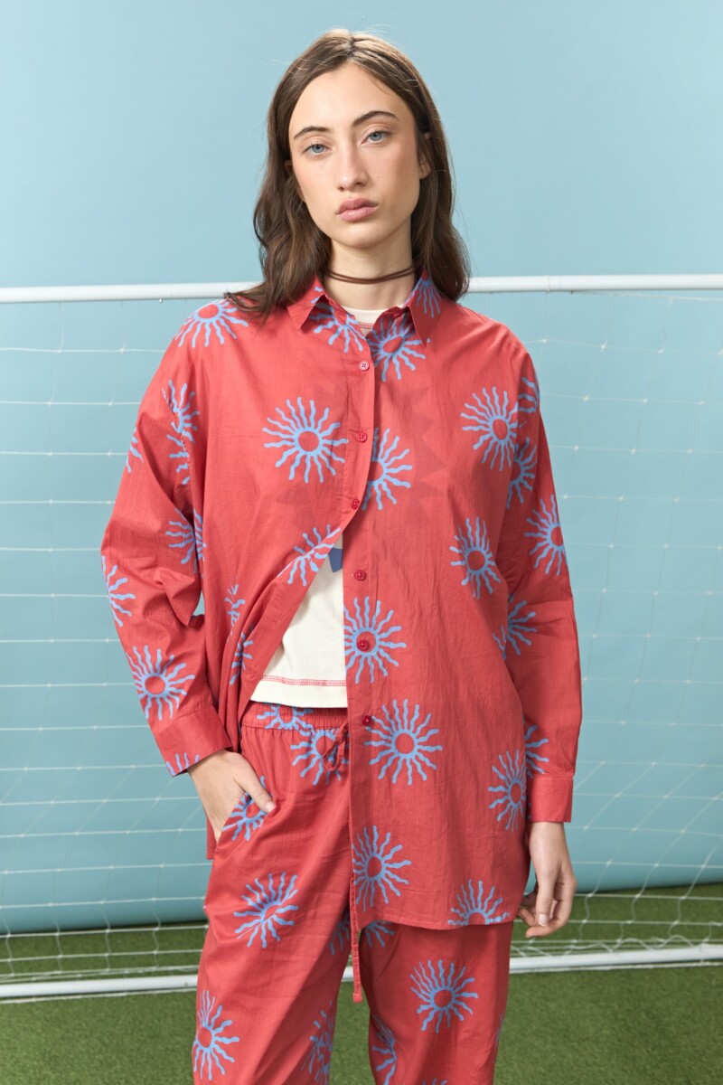 PREVENTA Camisa soles yorugua rojo