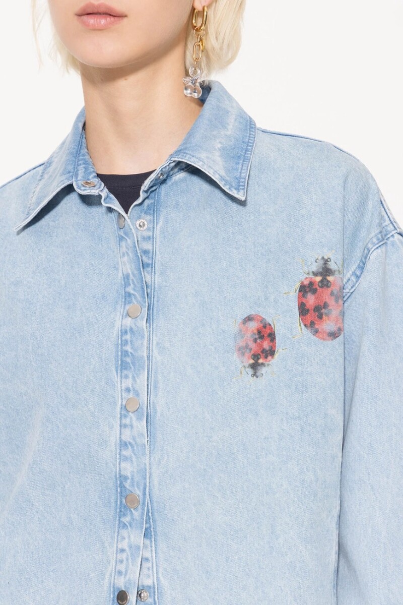 CAMISA LUCK Azul