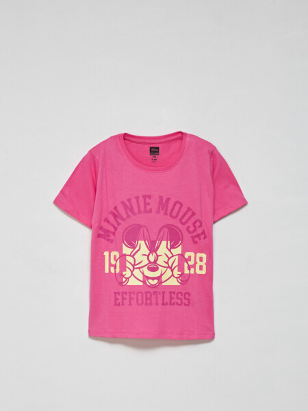 Pijama corto dos piezas Minnie Disney- Fucsia