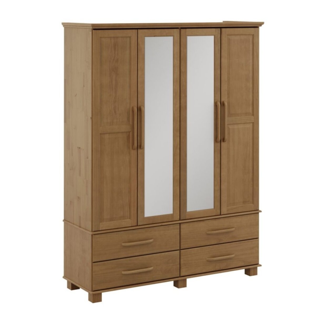 Ropero Finestra 4 Puerta 4 Cajones Freijo 2252FN OURO 