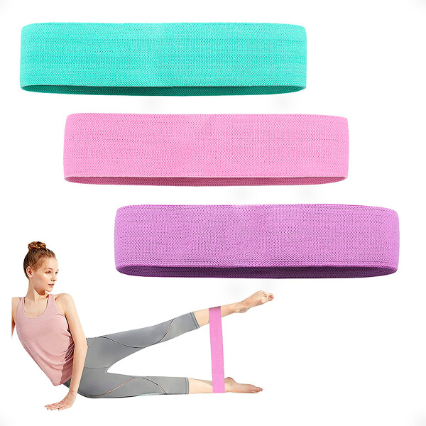 Bandas Elásticas de Resistencia Fitness de Costura Reforzada Set de 3 Unidades Bandas Elásticas de Resistencia Fitness de Costura Reforzada Set de 3 Unidades