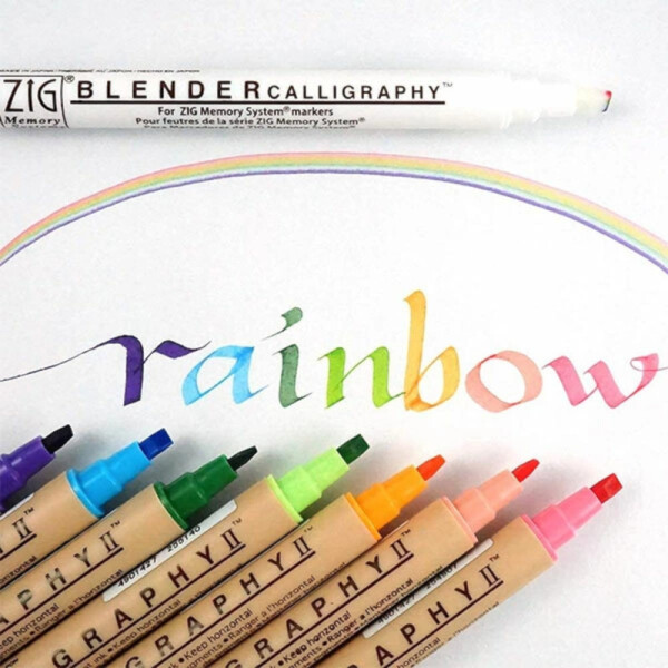 Marcadores Caligraphy II Doble Punta x 12 - ZIG Única