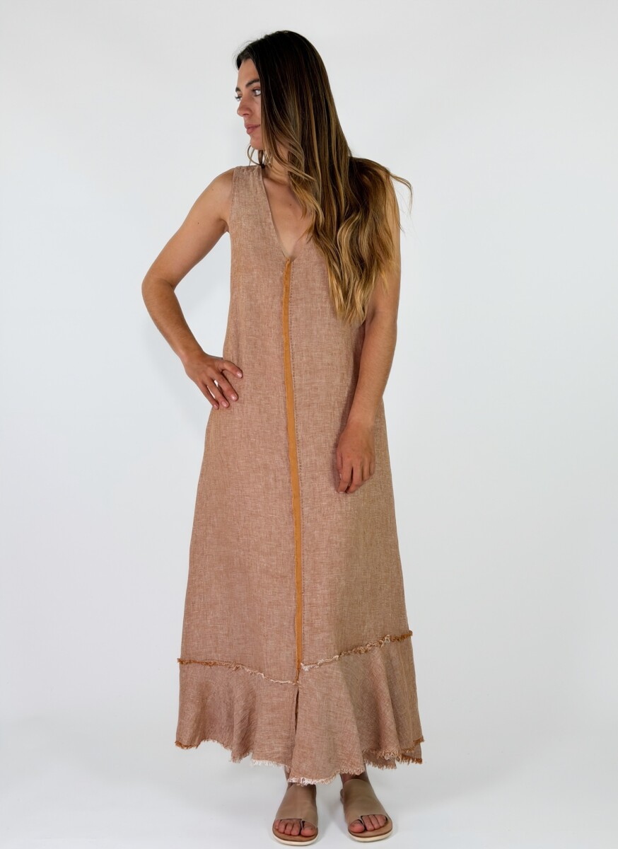 VESTIDO CAMILA - CAMEL CLARO 
