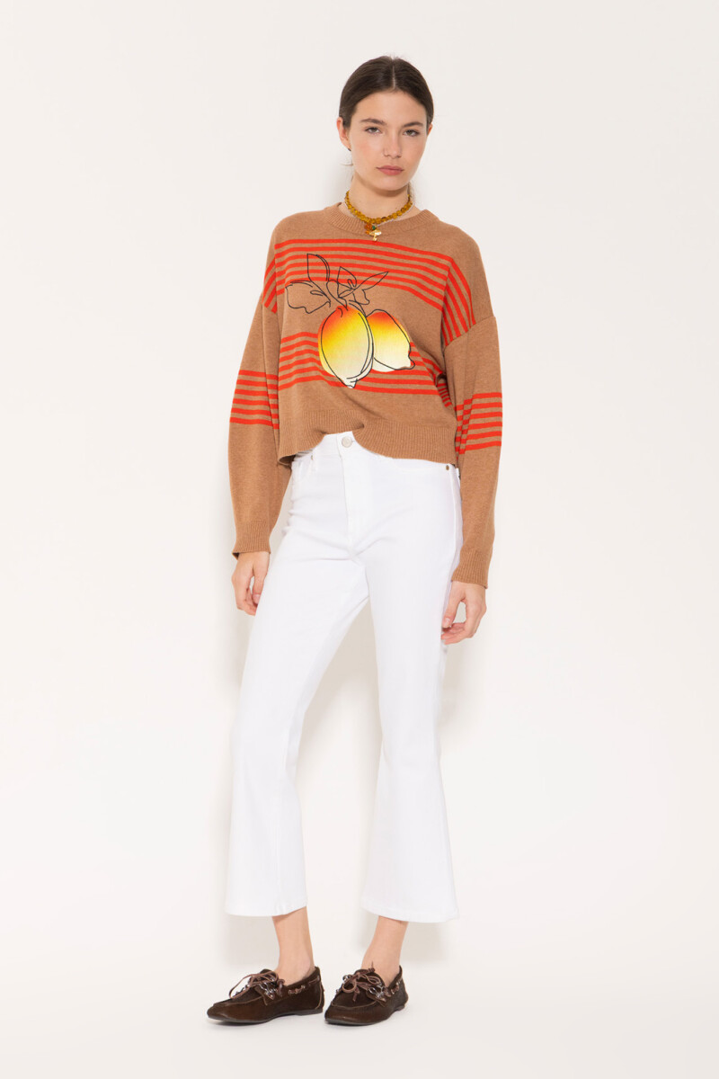 SWEATER CITRON Camel