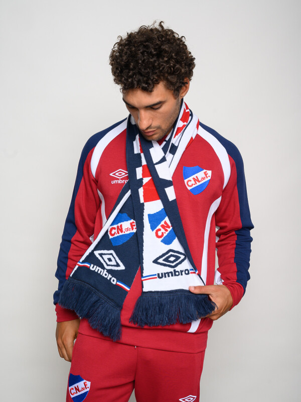 BUFANDA Nacional Hombre Azul Marino, Blanco, Rojo
